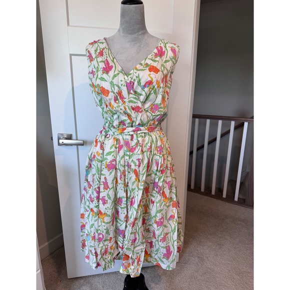 Modcloth Dresses & Skirts - ModCloth Womens 2X Novelty Lobster Monkey Print Cotton Fit Flare Midi Dress NEW